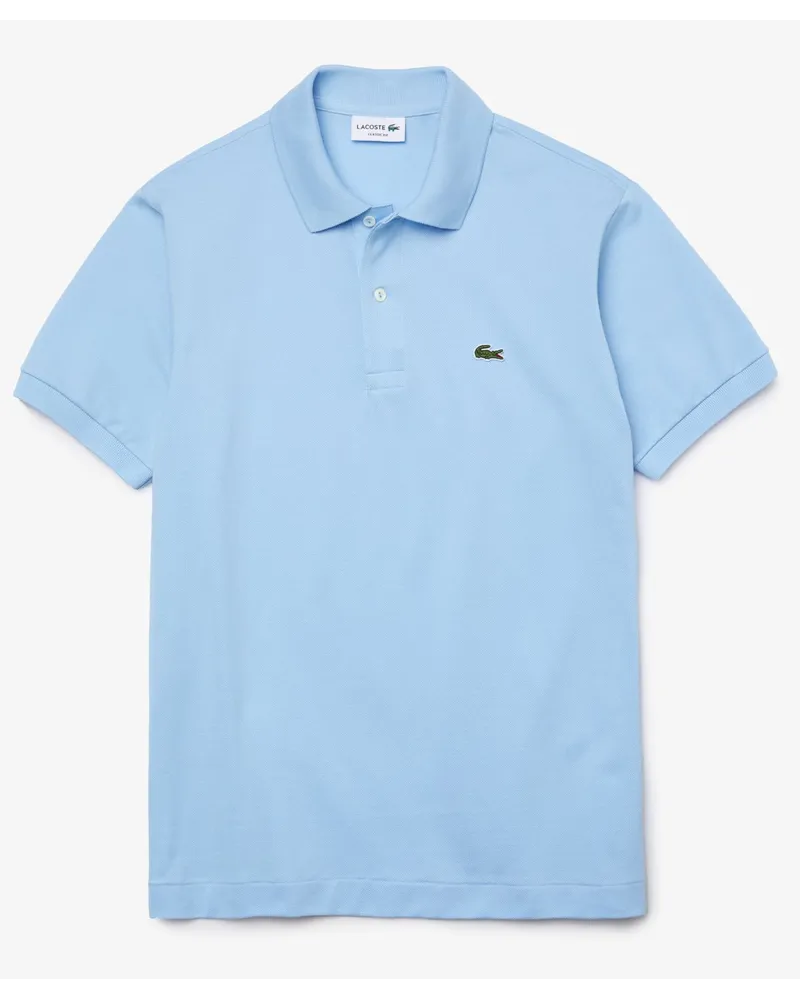 Lacoste Piqué-Poloshirt Classic Fit L1212, mit kleinem Krokodil-Aufnäher in Hellblau