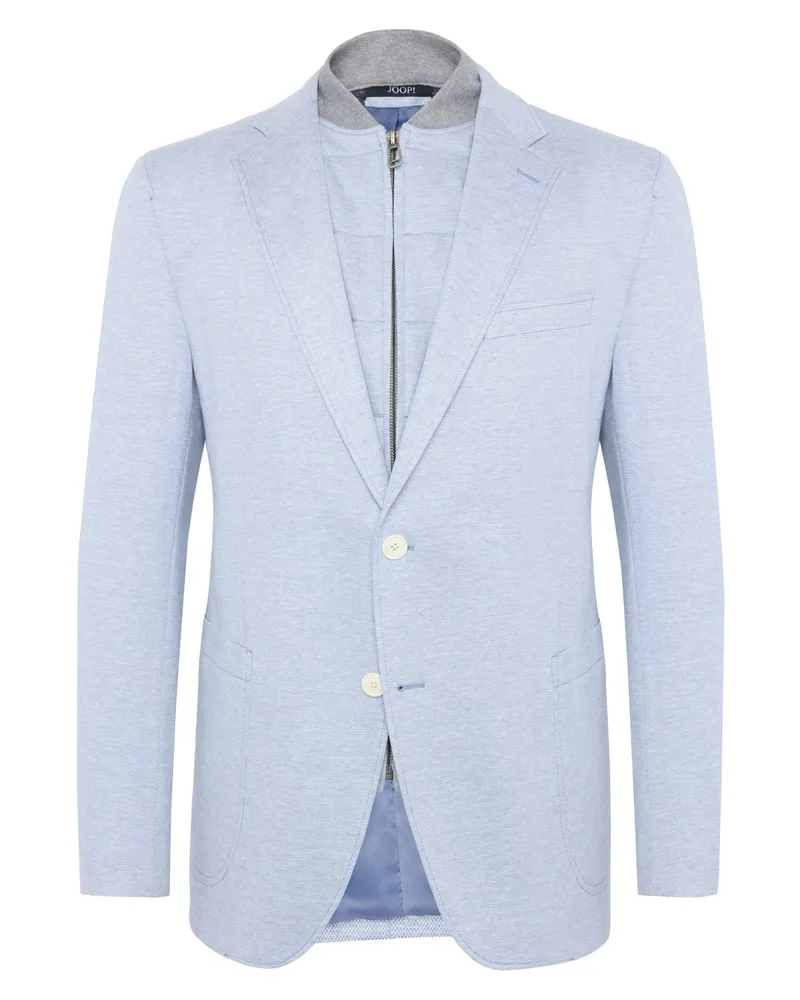JOOP! Jersey-Sakko mit heraustrennbarer Steppblende, Slim Fit in Hellblau