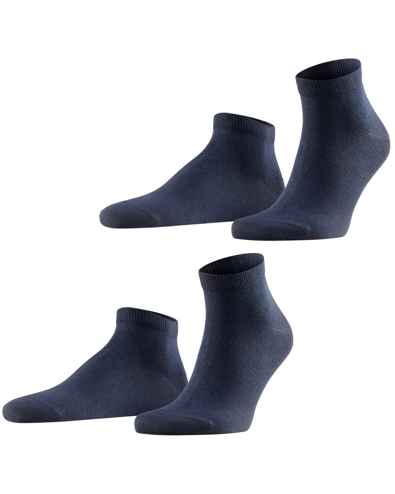Falke 2er-Pack Sneakersocken aus Feinripp-Baumwolle in Marine