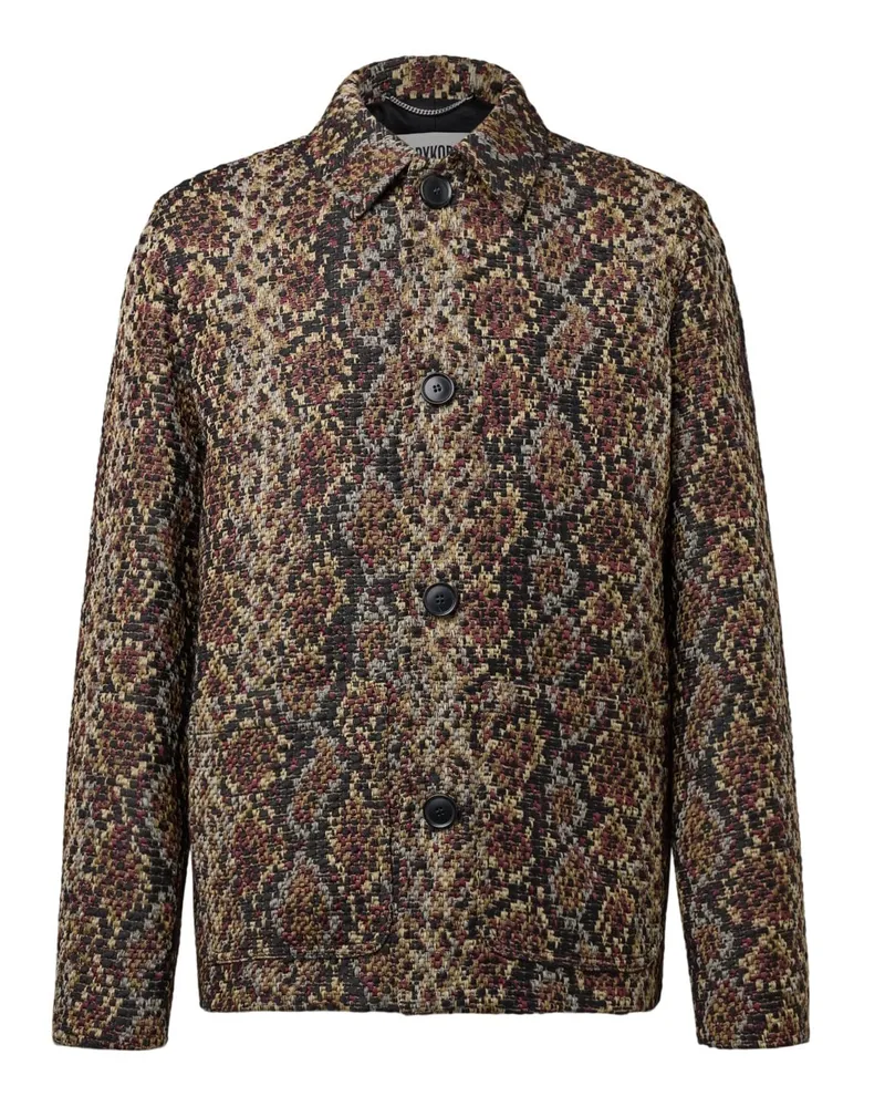 Drykorn Overshirt Makona mit Schlangenmuster, Regular Fit in Multicolor