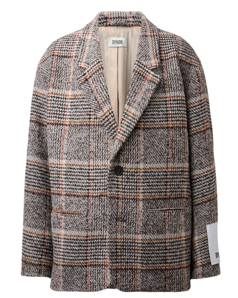 Drykorn Sakko aus einem recycelten Material-Mix, Oversized Fit in Multicolor