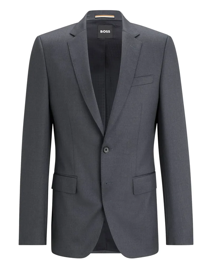 HUGO BOSS Anzugsakko in Super 120 Schurwolle, Slim Fit in Anthrazit