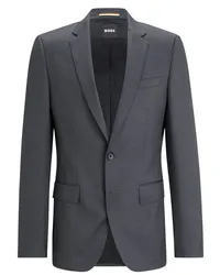 HUGO BOSS Anzugsakko in Super 120 Schurwolle, Slim Fit Anthrazit