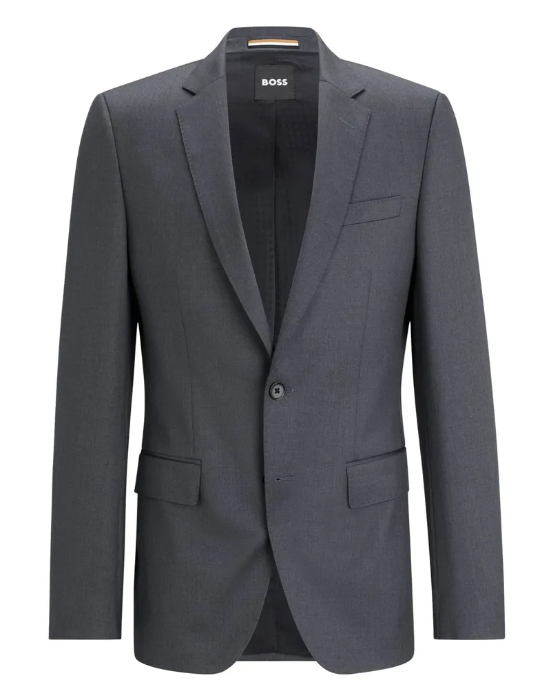 HUGO BOSS Anzugsakko in Super 120 Schurwolle, Slim Fit in Anthrazit