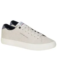 Tommy Hilfiger Low Top Sneaker aus Canvas mit breiter Sohle Beige