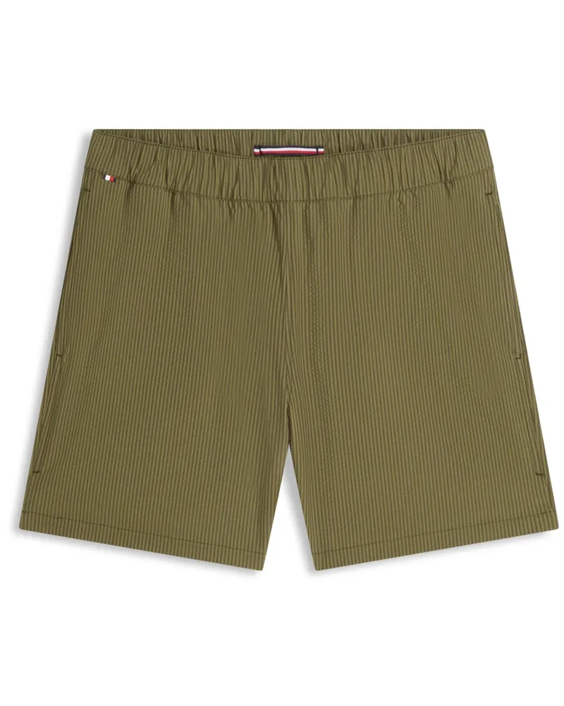 Tommy Hilfiger Leichte Shorts Dover in Seersucker-Qualität, Regular in Oliv