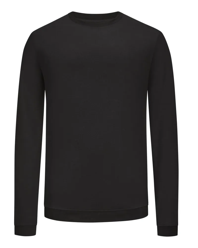 Ragman Softes Longsleeve aus Pima Baumwolle in Schwarz