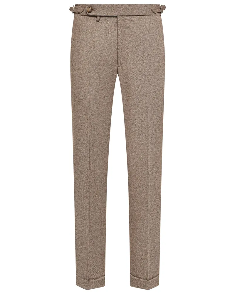 Hiltl Stoffhose Varo U aus Easy Oxford-Tweed, Regular in Beige