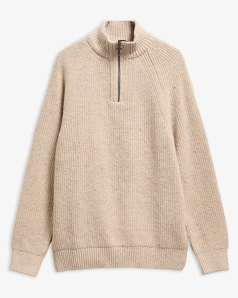 Barbour Troyer Essential Fleck aus softer Wolle in Beige