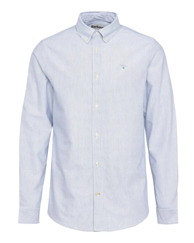 Barbour Oxford-Hemd mit Fineliner-Streifen, Tailored Fit in Marine