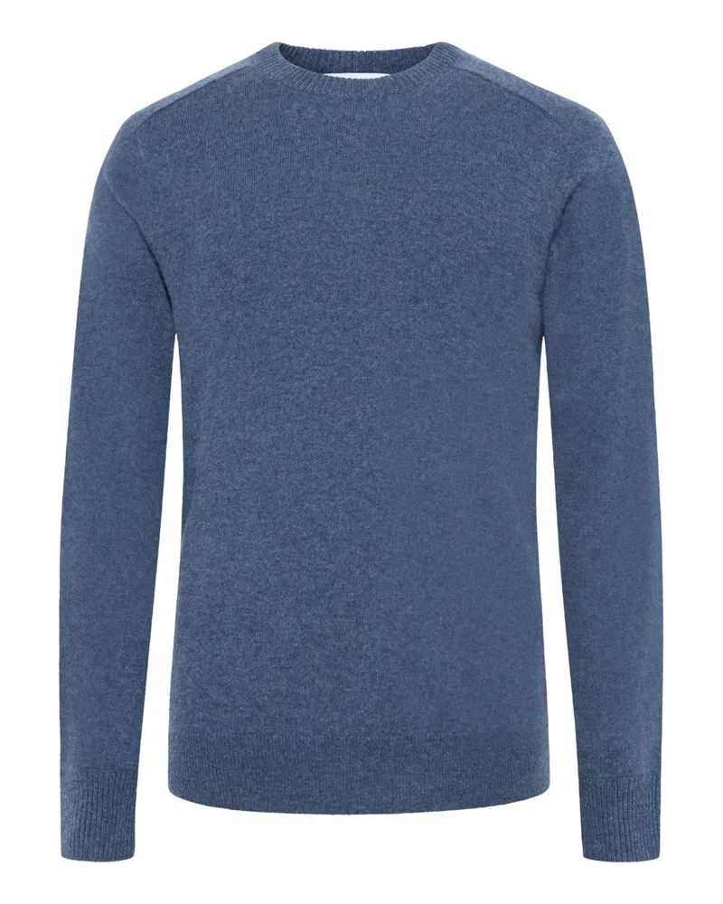 FTC Cashmere Softer Rundhalspullover aus Kaschmir in Denim