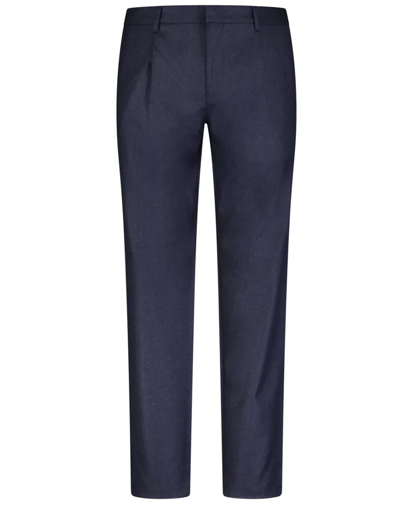 Roy Robson Anzughose in Flanell-Qualität aus Super 120 Schurwolle, Regular Fit in Marine