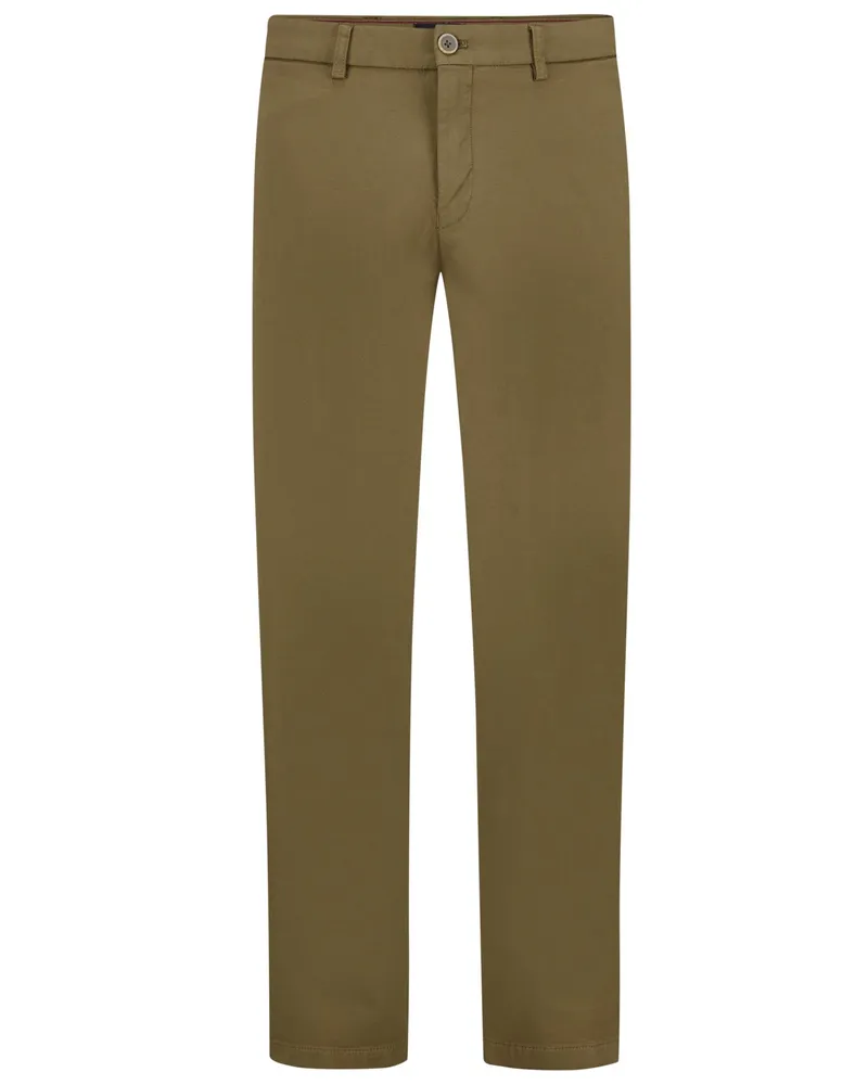 Hiltl Stretch-Chino Tamo aus ägyptischer Baumwolle in Oliv