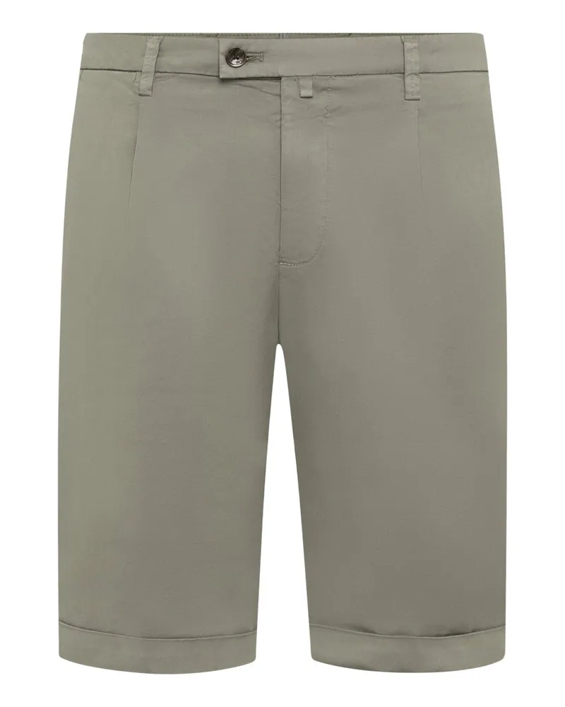Briglia 1949 Bermudashorts aus Baumwolle und Stretch mit Bundfalte, Easy Fit in Beige