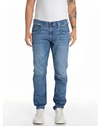 Replay Jeans Anbass mit Stretchanteil, Slim Fit Blau