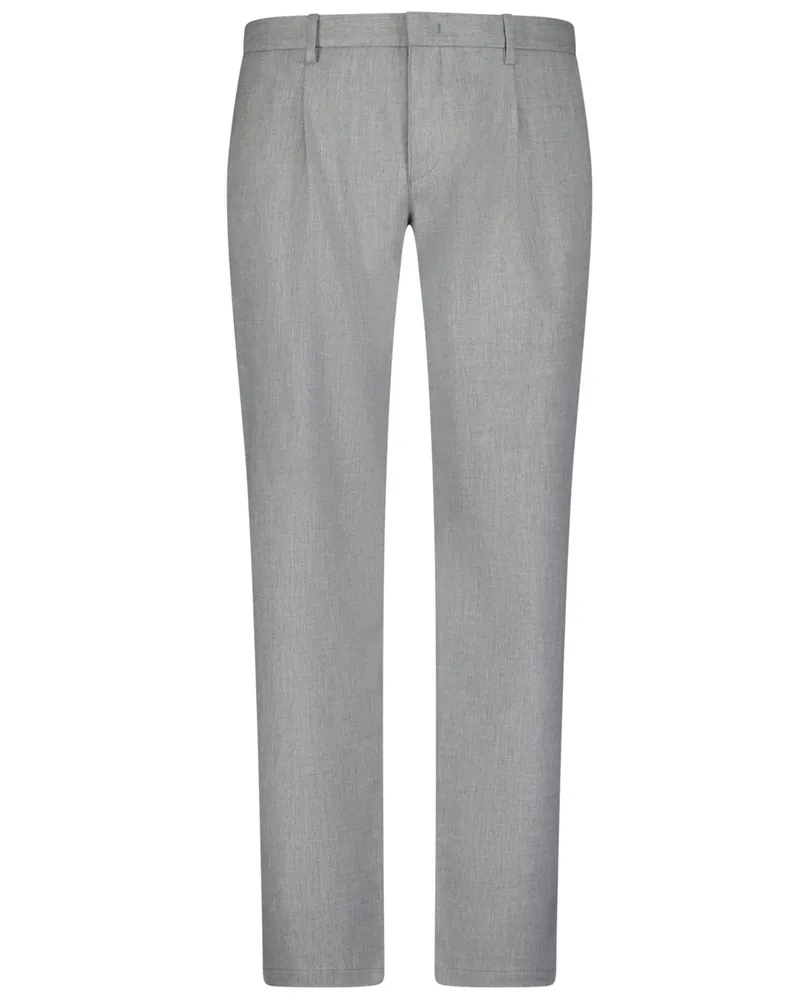 Roy Robson Anzughose in Flanell-Qualität, Slim Fit in Hellgrau