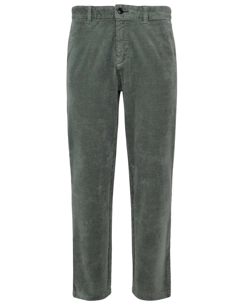 HUGO BOSS Cordhose aus Baumwolle mit Stretch, Tapered Fit in Oliv