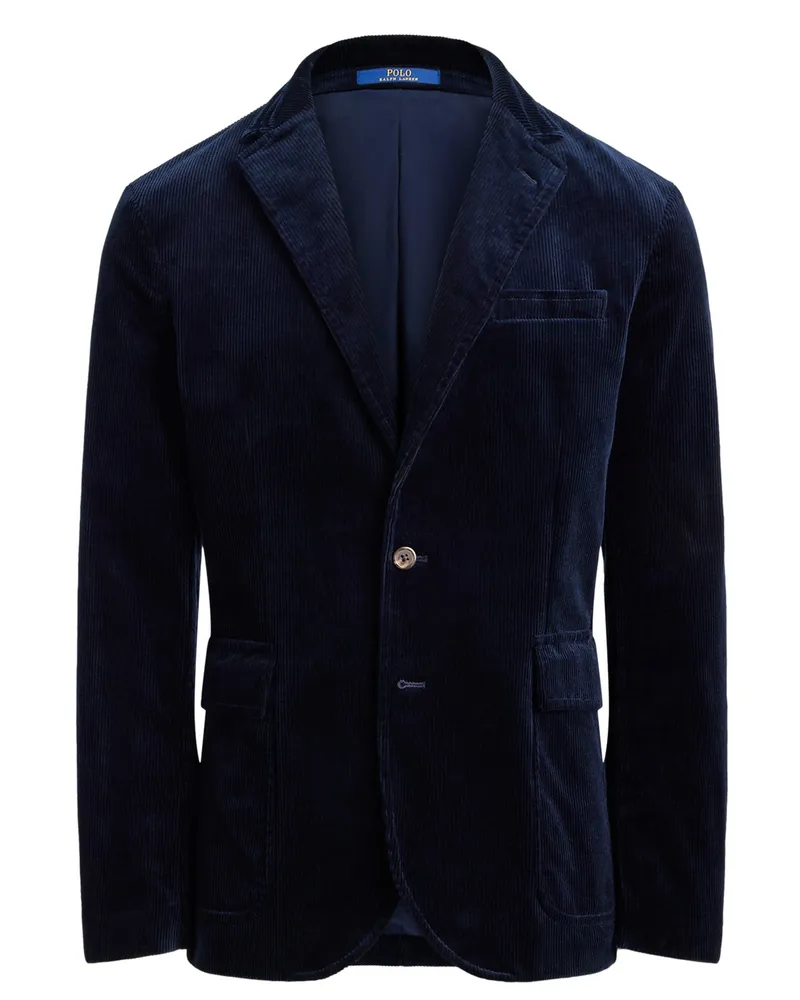 Ralph Lauren Casual-Sakko in Baumwollcord-Qualität in Marine