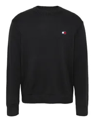 Tommy Hilfiger Pullover mit Logo-Aufnäher Schwarz