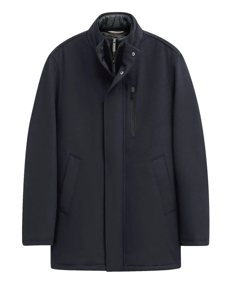 Bugatti Wolljacke Rainseries mit Steppblende und SORONA®AURA-Isolierung in Marine