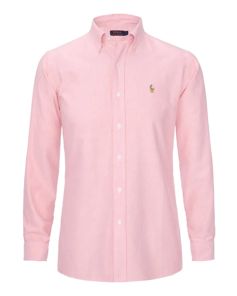 Ralph Lauren Oxford Hemd aus Baumwolle, Custom Fit in Pink