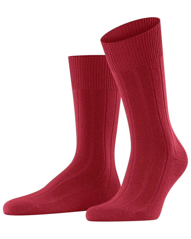 Falke Wadenhohe Socken aus Merino-Kaschmir-Mix im Rippstrick in Rot