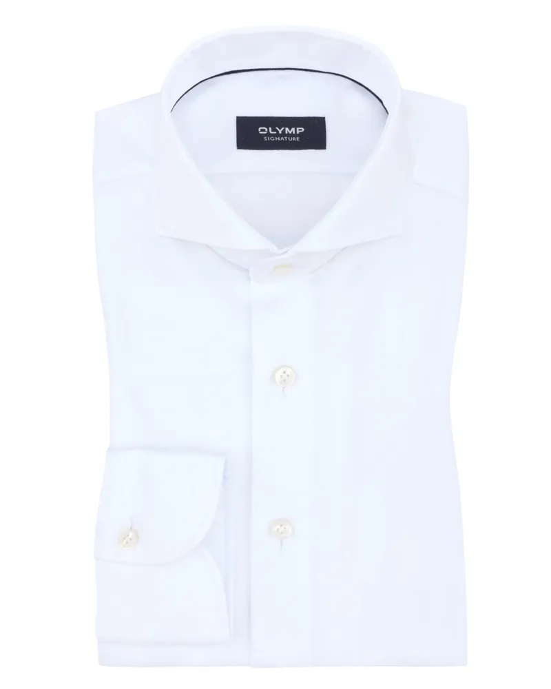 Olymp Signature, Tailored Fit in Weiß