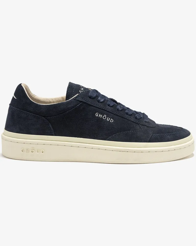 GHŌUD Leichte Low Top-Sneaker Pads aus weichem Veloursleder in Blau