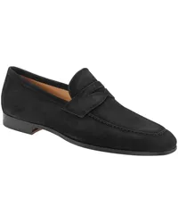 Magnanni Loafer aus Veloursleder mit Flex-Sohle Schwarz