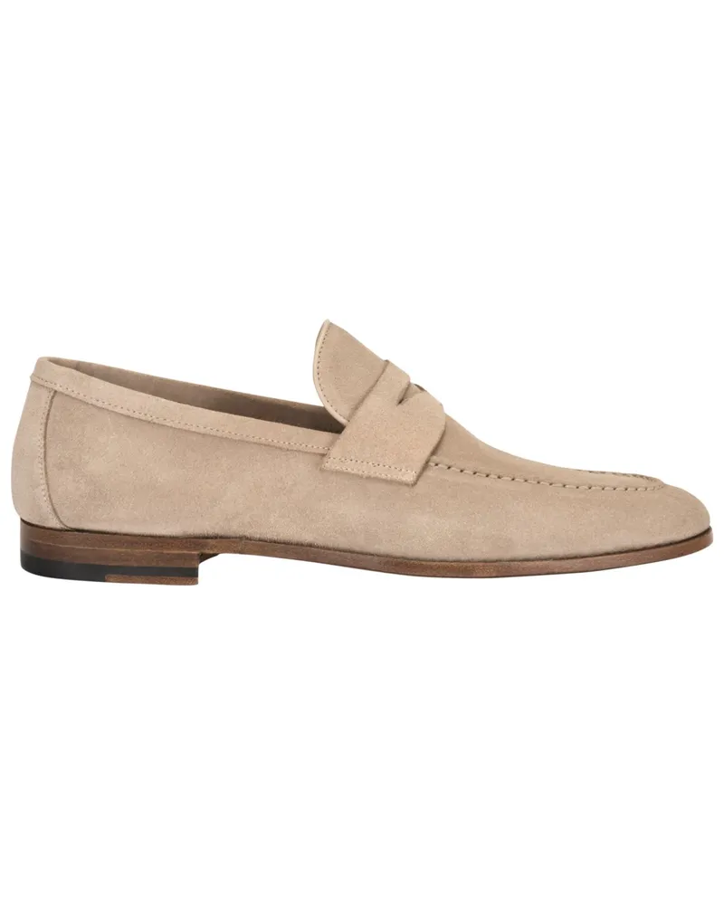 Magnanni Penny Loafer aus Veloursleder in Beige