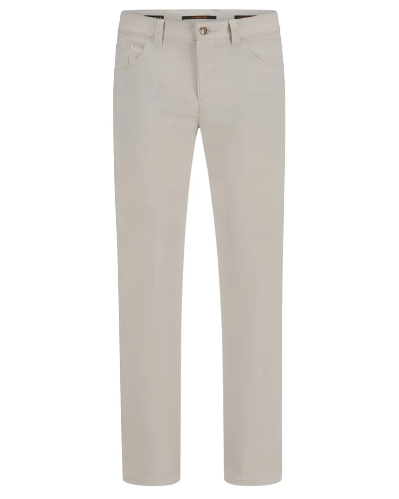 Alberto Hose aus Ceramica® mit Pepitamuster, Regular Fit in Beige