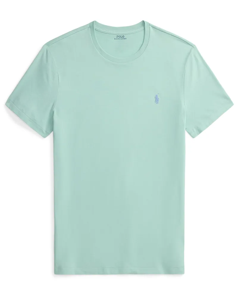 Ralph Lauren Leichtes T-Shirt mit Pony-Stickerei, Custon Slim Fit in Mint