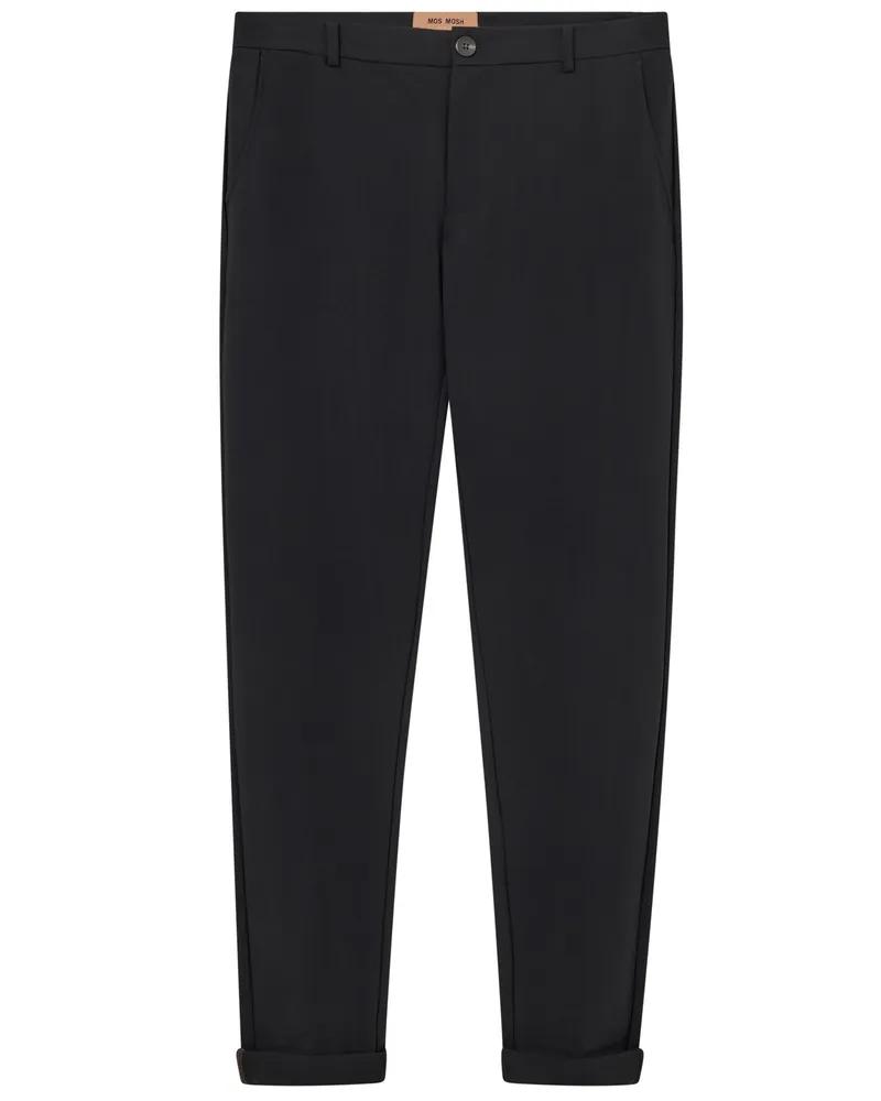 Mos Mosh Jersey-Hose mit Bügelfalte in Schwarz