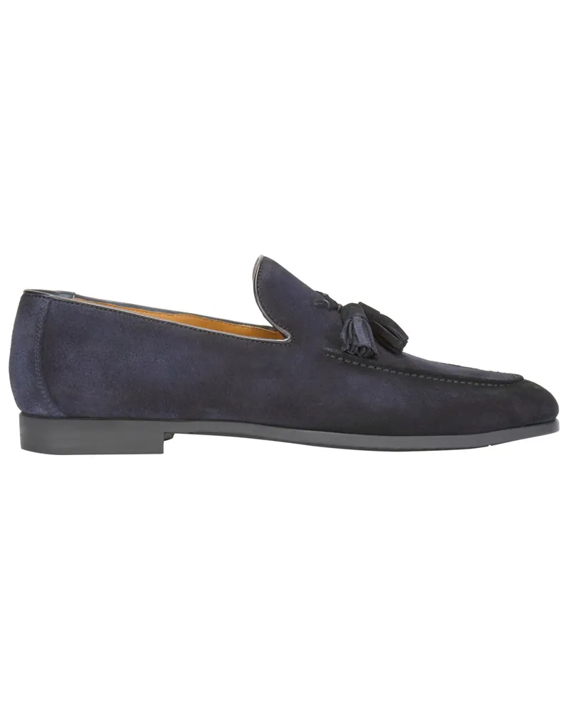 Magnanni Tassel Loafer aus Veloursleder in Marine