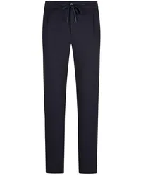 Canali Joggpant im Material-Mix, Jogger Fit Marine