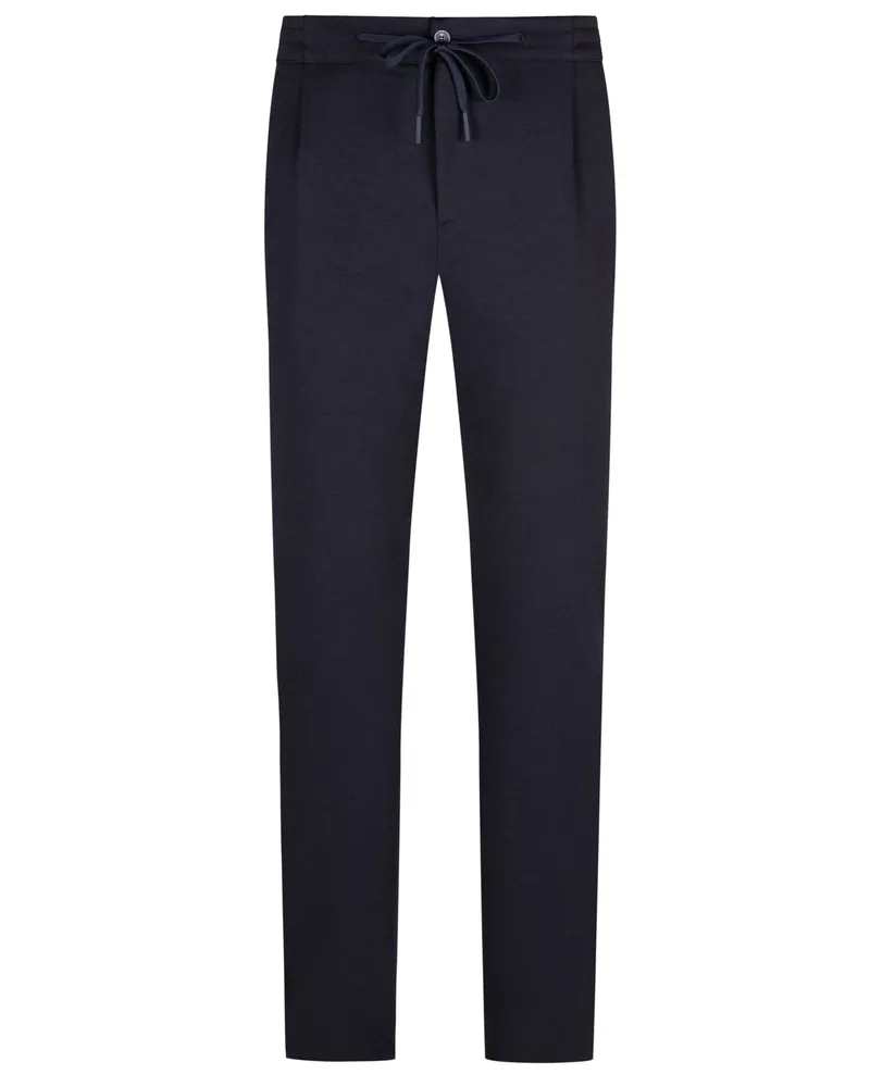 Canali Joggpant im Material-Mix, Jogger Fit in Marine
