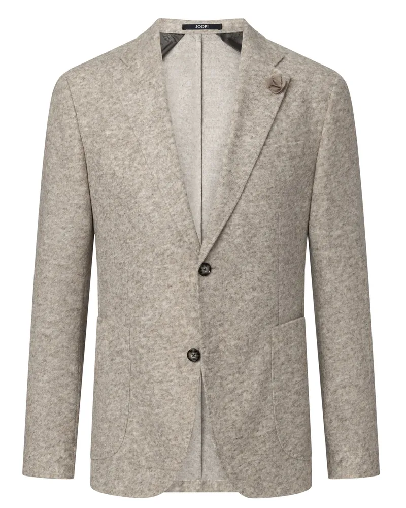 JOOP! Teilgefüttertes Sakko aus einem Wollgemisch, Slim Fit in Beige