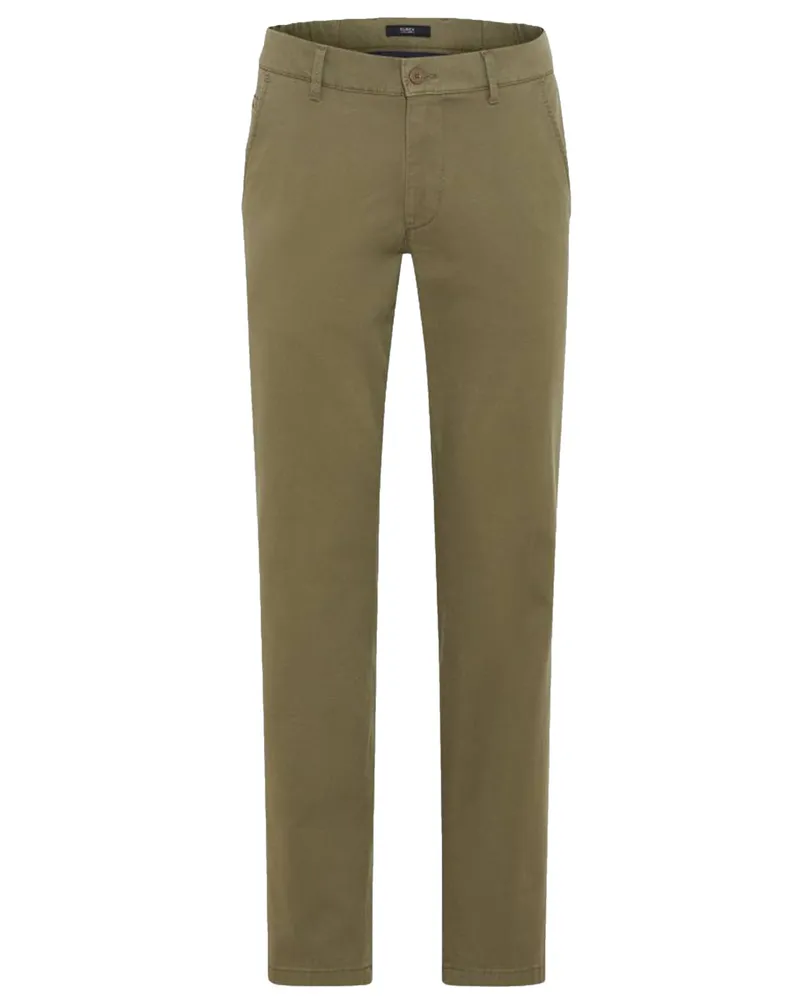 Eurex by Brax Chino Thilo mit Lyocell und Stretch, Regular Fit in Oliv