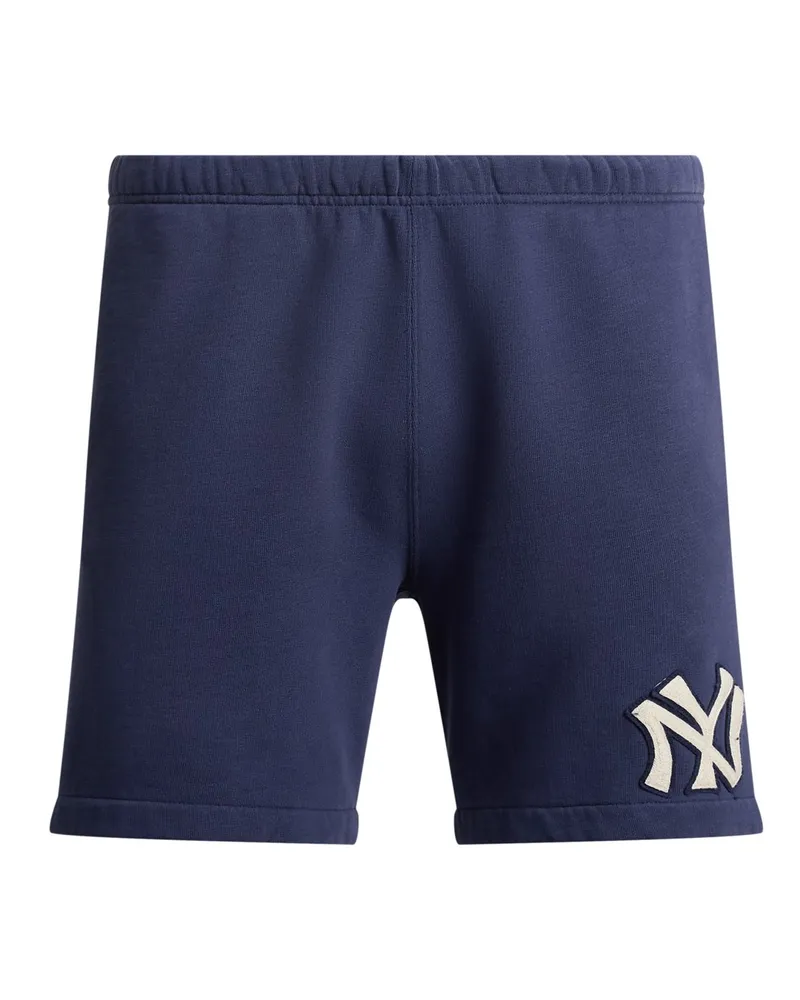 Ralph Lauren Softe Shorts mit New York Yankees-Aufnäher in Marine