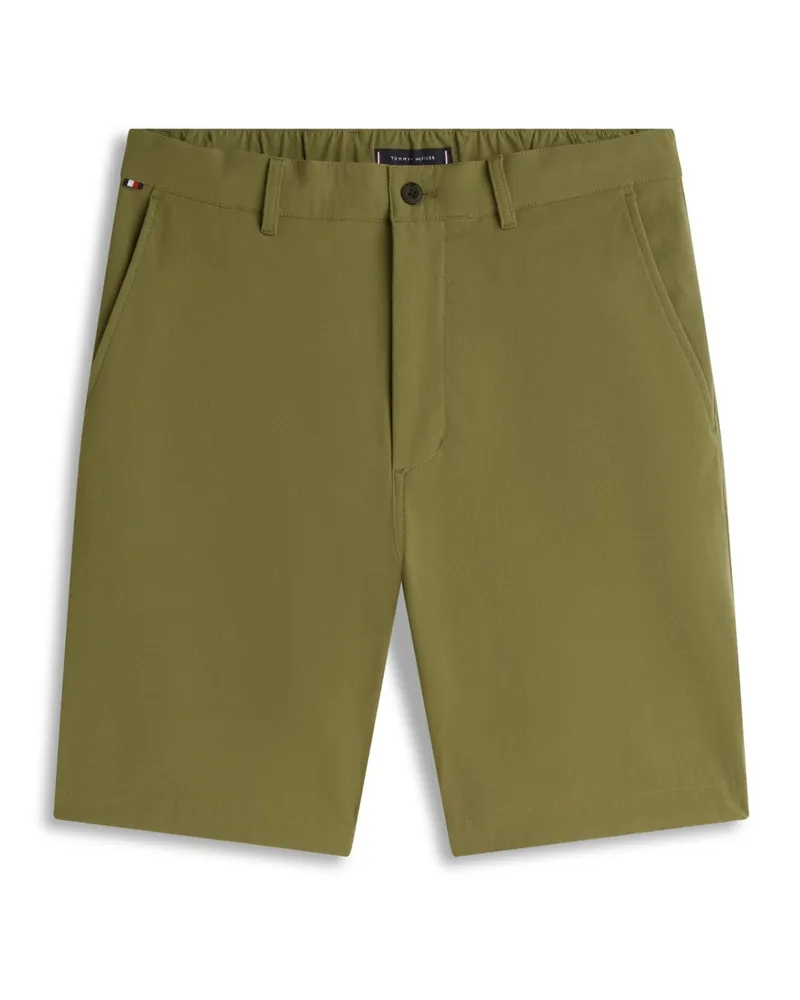 Tommy Hilfiger Performance Shorts aus einem recycelten Stretch-Mix, Regular Fit in Oliv