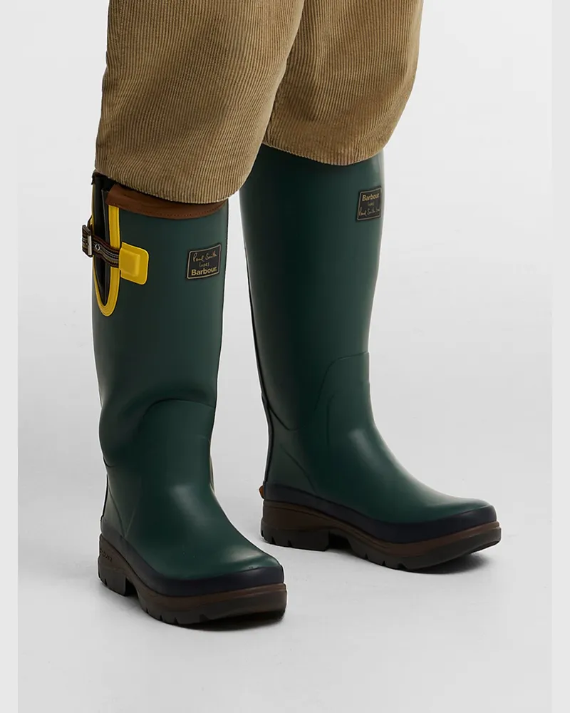 Barbour Paul Smith Loves Barbour Herren Gummistiefel in Grün