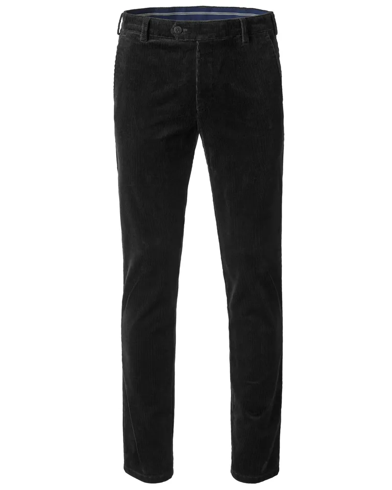 Meyer Hosen Cordhose Bonn mit Stretchanteil, Modern Fit in Schwarz