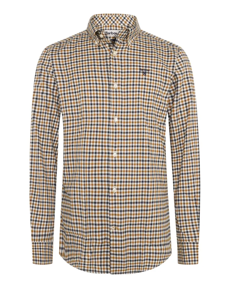 Barbour Softes Flanellhemd Finkle mit Vichykaromuster, Tailored Fit in Ohne