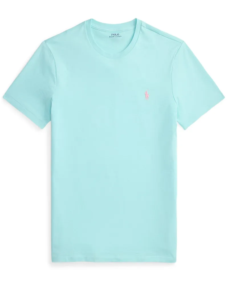 Ralph Lauren Leichtes T-Shirt mit Pony-Stickerei, Custom Slim Fit in Mint