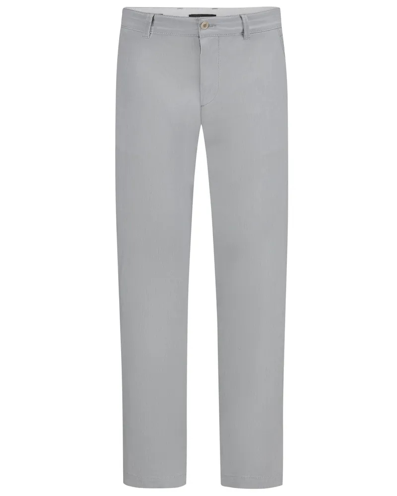 Alberto Leichte Chino Lou aus Ceramica®-Gabardine, Regular Fit in Mittelgrau