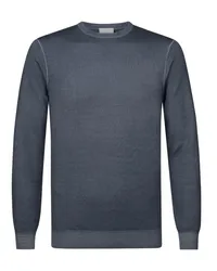 Profuomo Leichter Pullover aus Merinowolle Marine