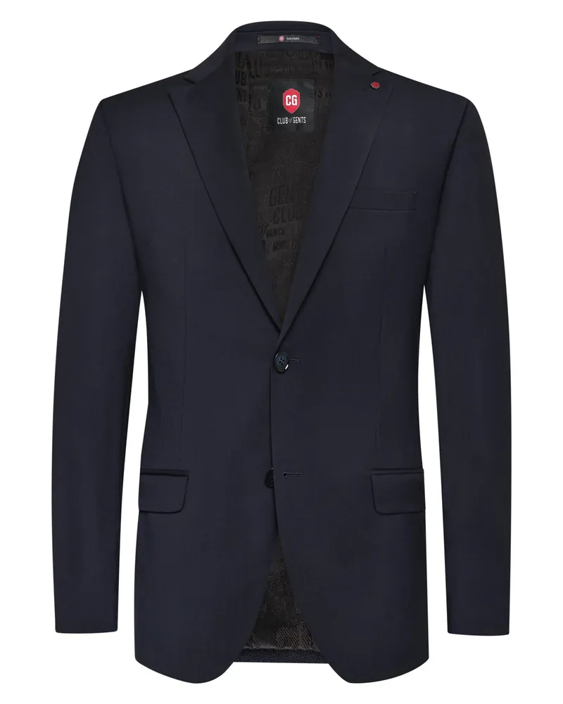 CG Anzugsakko aus Schurwolle mit Stretchanteil, Slim Fit in Marine