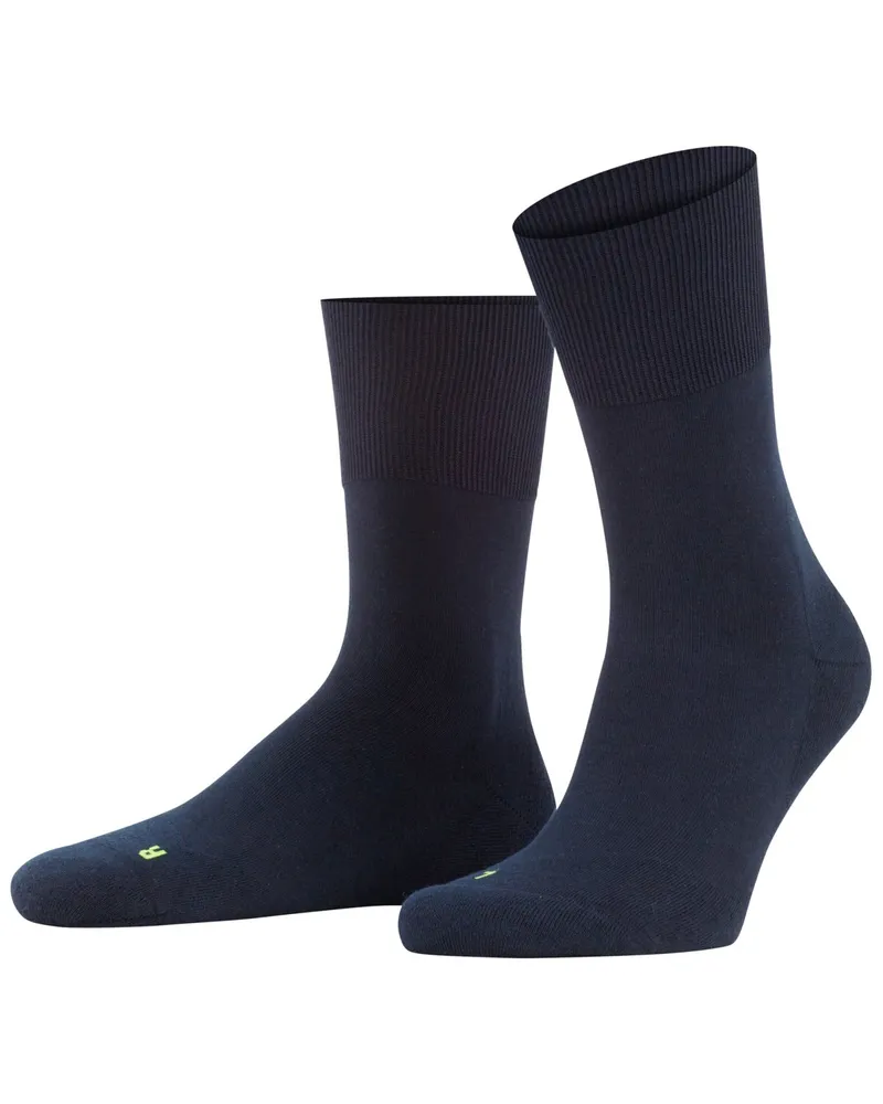 Falke Socken Run Unisex aus einem Baumwoll-Mix in Marine
