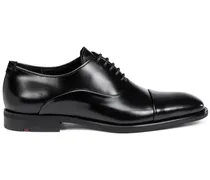 Oxford-Schuhe WELLS aus schwarzem Glanzleder