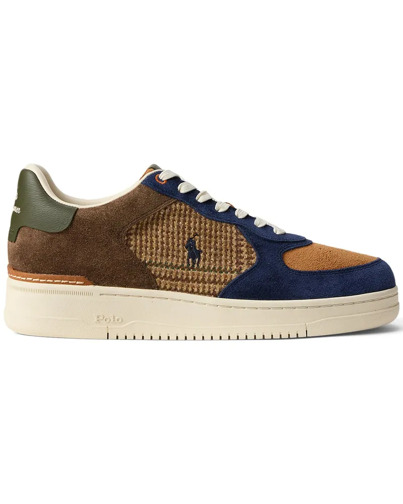 Ralph Lauren Sneaker Masters Court aus einem Color-Blocking Material-Mix in Multicolor